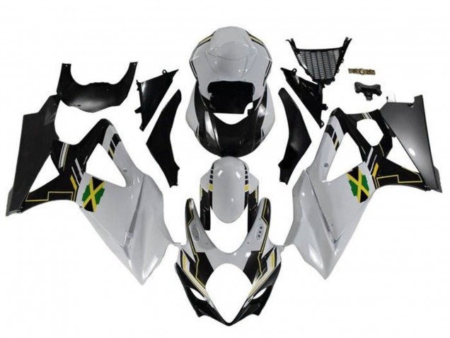 Rabatt Suzuki GSXR 1000 Motorrad Verkleidung 2005-2006 - Weiss Schwarz Gelb Jamaica