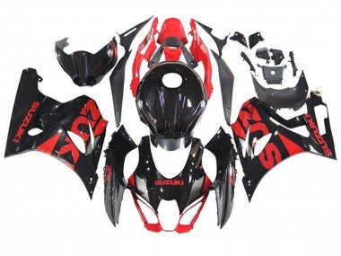 Rabatt Suzuki GSXR1000 Motorrad Verkleidung 2017-2024 - Schwarz Rot