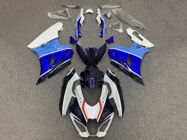 Rabatt Suzuki GSXR1000 Motorrad Verkleidung 2017-2024 - Weiss Triple Blau Rot