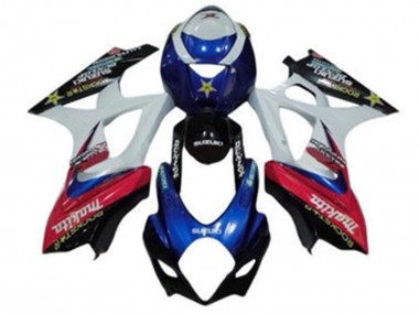 Rabatt Suzuki GSXR 1000 Motorrad Verkleidung 2007-2008 - Weiss Blau Rot Schwarz Makita