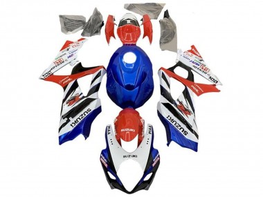 Rabatt Suzuki GSXR 1000 Motorrad Verkleidung 2007-2008 - Weiss Rot Blau Schwarz