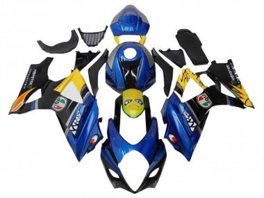 Rabatt Suzuki GSXR 1000 Motorrad Verkleidung 2007-2008 - Blau Gelb Schwarz Hai