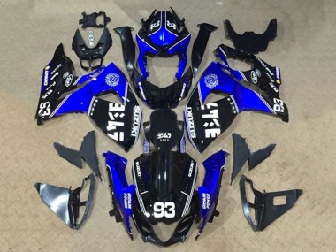 Rabatt Suzuki GSXR 1000 Motorrad Verkleidung 2009-2016 - Schwarz Blau Weiss 93