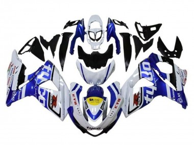 Rabatt Suzuki GSXR 1000 Motorrad Verkleidung 2009-2016 - Weiss Blau Gelb Schwarz Tyco