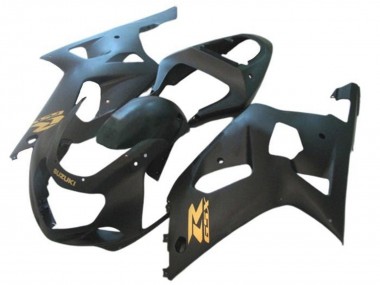 Rabatt Suzuki GSXR 600 / GSXR 750 Motorrad Verkleidung 2001-2003 - Matt Schwarz Gold