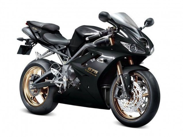 Rabatt Triumph Daytona 675 Triple Motorrad Verkleidung 2009-2012 - Glanzendes Schwarz