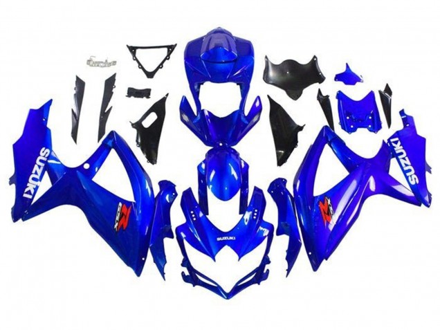 Rabatt Suzuki GSXR 600 / GSXR 750 Motorrad Verkleidung 2008-2010 - Blau Weiss Rot
