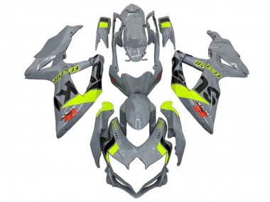 Rabatt Suzuki GSXR 600 / GSXR 750 Motorrad Verkleidung 2008-2010 - Nardo Grau Neon Gelb Schwarz Rot