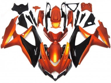 Rabatt Suzuki GSXR 600 / GSXR 750 Motorrad Verkleidung 2008-2010 - Orange Schwarz