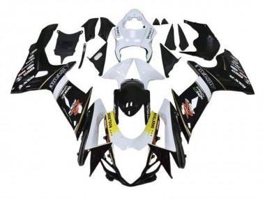 Rabatt Suzuki GSXR 600 / GSXR 750 Motorrad Verkleidung 2011-2024 - Weiss Gelb Schwarz Alstare Dunkel Dog