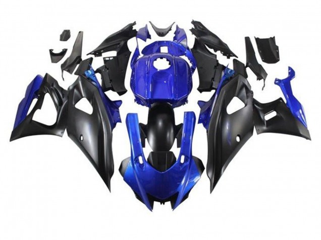 Rabatt Yamaha YZF R7 Motorrad Verkleidung 2021-2024 - Blau Matt Schwarz