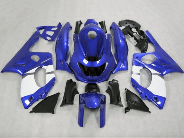 Rabatt Yamaha YZF600R Thundercat Motorrad Verkleidung 1996-2007 - Blau Weiss Grau Schwarz
