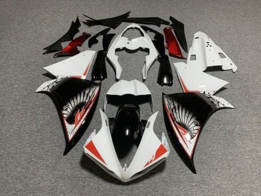 Rabatt Yamaha YZF 1000 R1 Motorrad Verkleidung 2012-2014 - Weiss Rot Schwarz