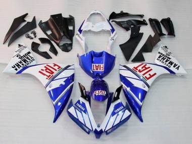 Rabatt Yamaha YZF 1000 R1 Motorrad Verkleidung 2012-2014 - Weiss Blau Rot Fiat