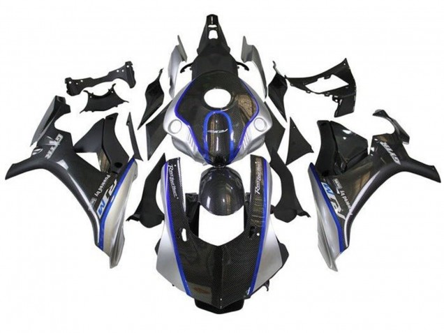 Rabatt Yamaha YZF 1000 R1 Motorrad Verkleidung 2015-2019 - Kunst Carbonfaser Silber Blau R1M