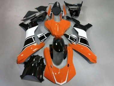 Rabatt Yamaha YZF 1000 R1 Motorrad Verkleidung 2020-2025 - Orange Weiss Glanzendes Schwarz