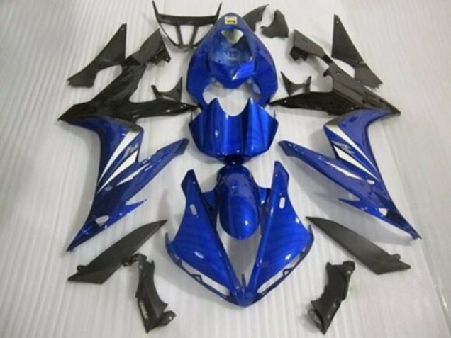 Rabatt Yamaha YZF 1000 R1 Motorrad Verkleidung 2004-2006 - Blau Weiss Glanzendes Schwarz