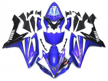 Rabatt Yamaha YZF 1000 R1 Motorrad Verkleidung Kit 2007-2008 - Blau Weiss Schwarz