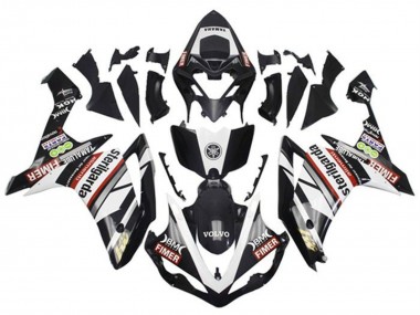 Rabatt Yamaha YZF 1000 R1 Motorrad Verkleidung 2007-2008 - Weiss Rot Schwarz Volvo Fimer Yamalube Sterilgarda