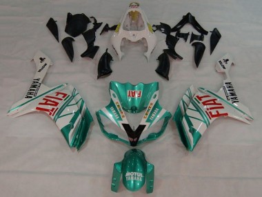Rabatt Yamaha YZF 1000 R1 Motorrad Verkleidung 2007-2008 - Weiss Grun Rot Fiat