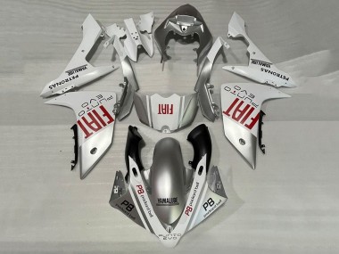 Rabatt Yamaha YZF 1000 R1 Motorrad Verkleidung 2007-2008 - Silber Weiss Rot Fiat