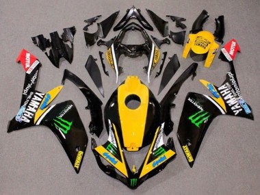Rabatt Yamaha YZF 1000 R1 Motorrad Verkleidung 2007-2008 - Gelb Weiss Schwarz Grun Monster Dewalt