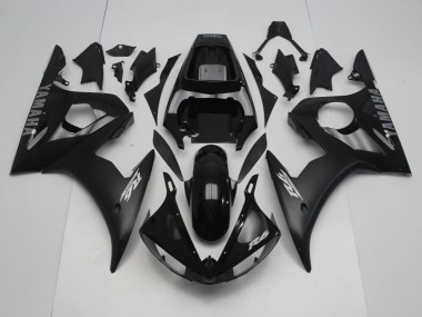 Rabatt Yamaha YZF R6 Motorrad Verkleidung 2005 - Glanzendes Schwarz Matt Schwarz Silber