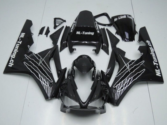 Rabatt Triumph Daytona 675 Triple Motorrad Verkleidung Kit 2006-2008 - Glanzendes Schwarz