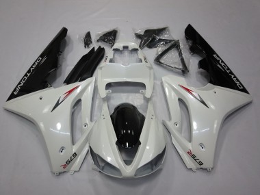 Rabatt Triumph Daytona 675 Triple Motorrad Verkleidung 2009-2012 - Weiss Glanzendes Schwarz