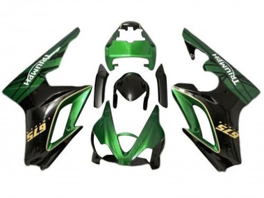 Rabatt Triumph Daytona 675 Triple Motorrad Verkleidung 2009-2012 - Grun Glanzendes Schwarz