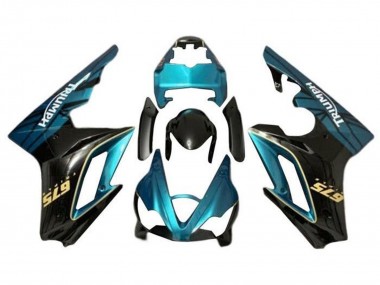 Rabatt Triumph Daytona 675 Triple Motorrad Verkleidung 2009-2012 - Blau Grun Blau Glanzendes Schwarz