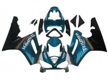 Rabatt Triumph Daytona 675 Triple Motorrad Verkleidung 2009-2012 - Blau Grun Blau Glanzendes Schwarz