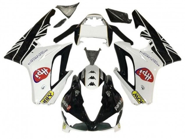 Rabatt Triumph Daytona 675 Triple Motorrad Verkleidung 2009-2012 - Weiss Glanzendes Schwarz HPi