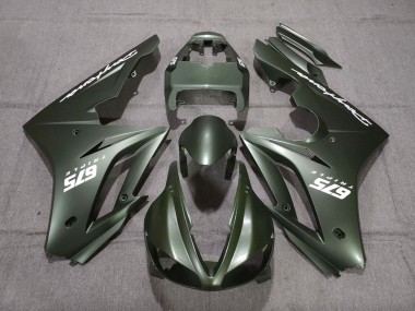 Rabatt Triumph Daytona 675 Triple Motorrad Verkleidung 2009-2012 - Matt Grun Weiss