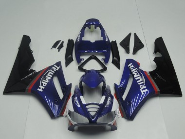 Rabatt Triumph Daytona 675 Triple Motorrad Verkleidung 2009-2012 - Blau Rot Glanzendes Schwarz