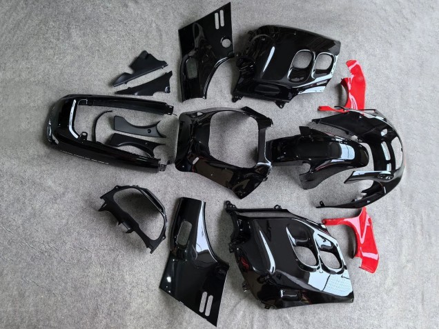 Rabatt Honda CBR1000F Hurricane Motorrad Verkleidung 1987-1988 - Glanzendes Schwarz Rot