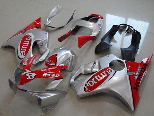 Rabatt Honda VTR1000 Motorrad Verkleidung 2000-2006 - Silber Rot Fortuna 74