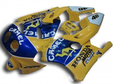 Rabatt Honda CBR250RR MC22 Motorrad Verkleidung 1990-1998 - Gelb Blau Kamel Motul