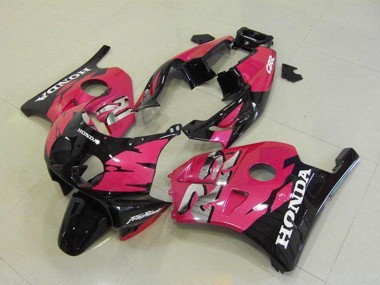 Rabatt Honda CBR250RR MC22 Motorrad Verkleidung 1990-1998 - Rosa Glanzendes Schwarz