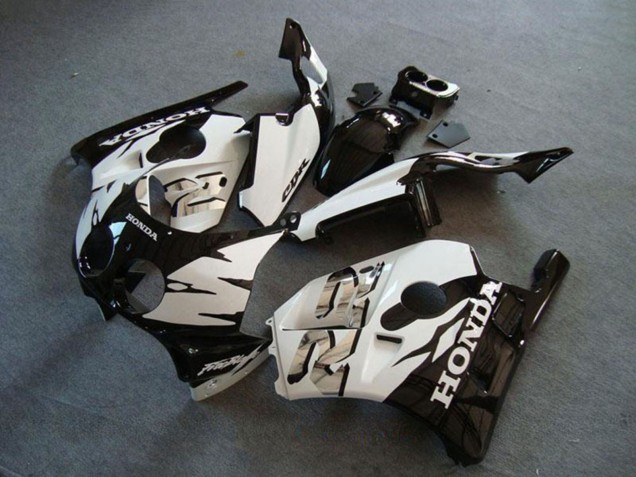 Rabatt Honda CBR250RR MC22 Motorrad Verkleidung 1990-1998 - Weiss Glanzendes Schwarz