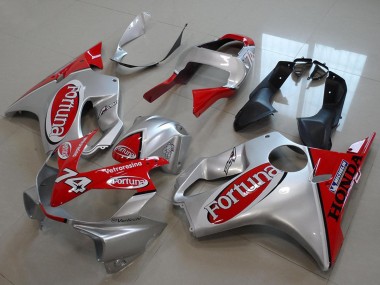 Rabatt Honda CBR600 F4i Motorrad Verkleidung 2001-2003 - Silber Rot Fortuna