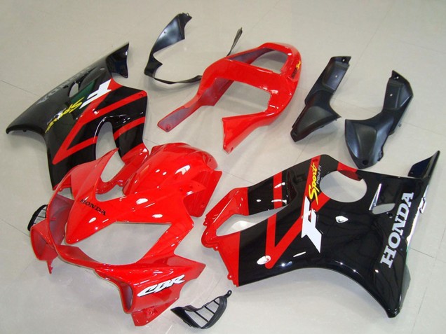 Rabatt Honda CBR600 F4i Motorrad Verkleidung 2001-2003 - Rot Glanzendes Schwarz