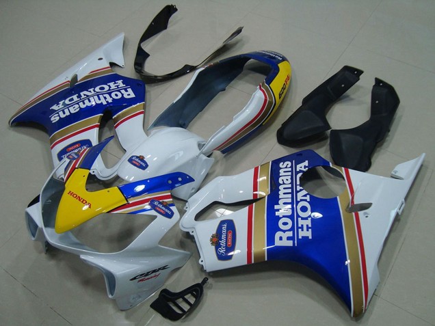 Rabatt Honda CBR600 F4i Motorrad Verkleidung 2004-2007 - Weiss Blau Gelb Rothmans