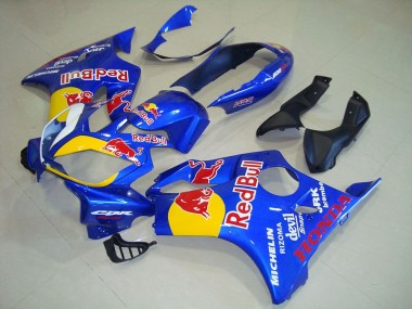 Rabatt Honda CBR600 F4i Motorrad Verkleidung 2004-2007 - Blau Gelb Red Bull