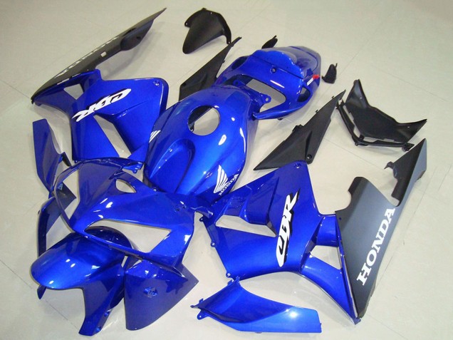 Rabatt Honda CBR600RR Motorrad Verkleidung 2005-2006 - Blau Schwarz Weiss Aufkleber