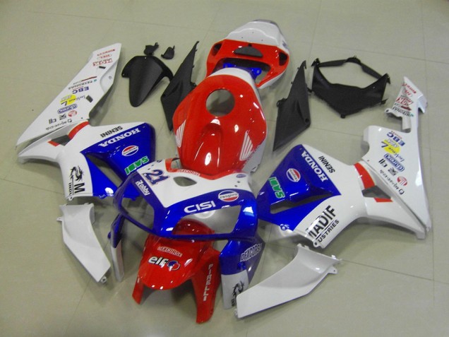 Rabatt Honda CBR600RR Motorrad Verkleidung 2005-2006 - Weiss Rot Blau Madif