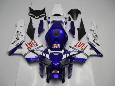 Rabatt Honda CBR600RR Motorrad Verkleidung 2005-2006 - Weiss Blau Rot Fiat