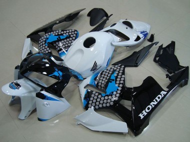 Rabatt Honda CBR600RR Motorrad Verkleidung 2005-2006 - Weiss Blau Schwarz