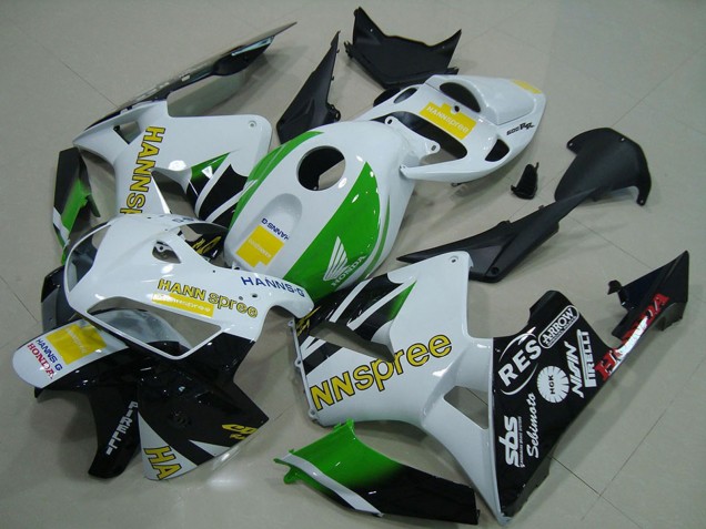 Rabatt Honda CBR600RR Motorrad Verkleidung 2005-2006 - Weiss Grun Gelb Glanzendes Schwarz Hannspree