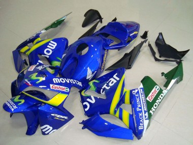 Rabatt Honda CBR600RR Motorrad Verkleidung 2005-2006 - Blau Gelb Grun Weiss MoviStar Rot Castrol